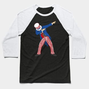 Dabbing uncle sam 4th of july design Baseball T-Shirt